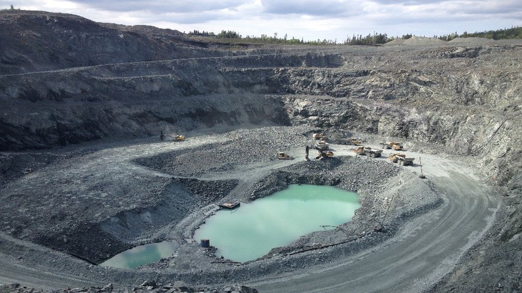 Pine Cove openpit mine, Labrador.