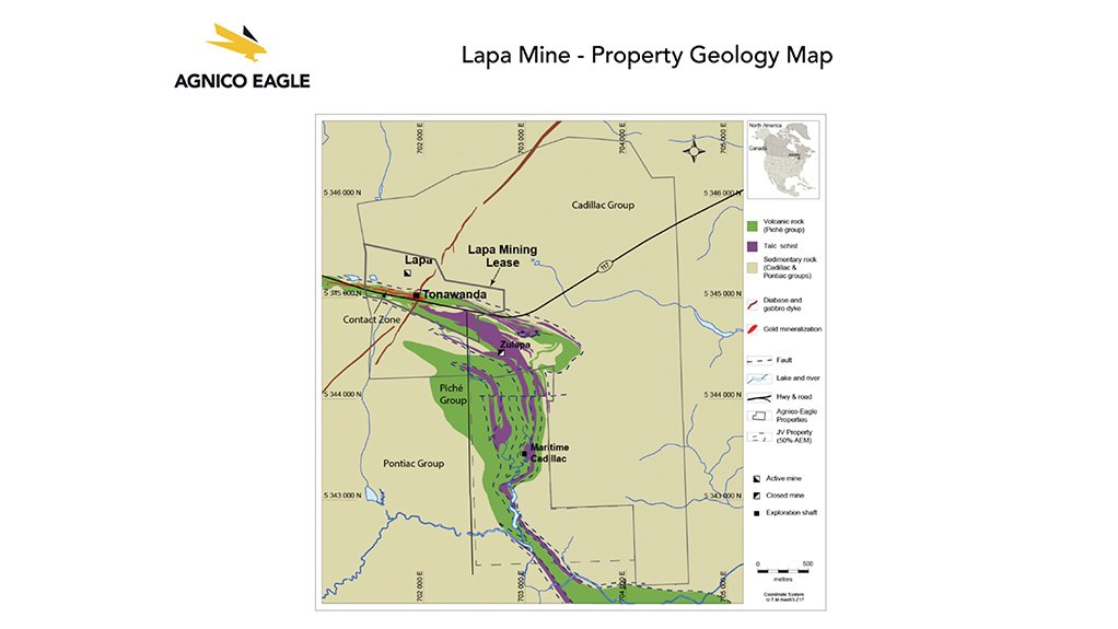 Lapa mine, Canada