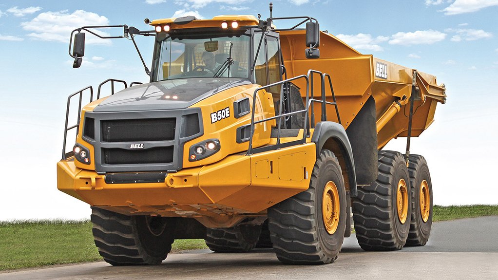 ON DISPLAY
A preproduction model from the Bell E-series large articulated dump truck will be on display at BAUMA CONEXPO AFRICA 2015
