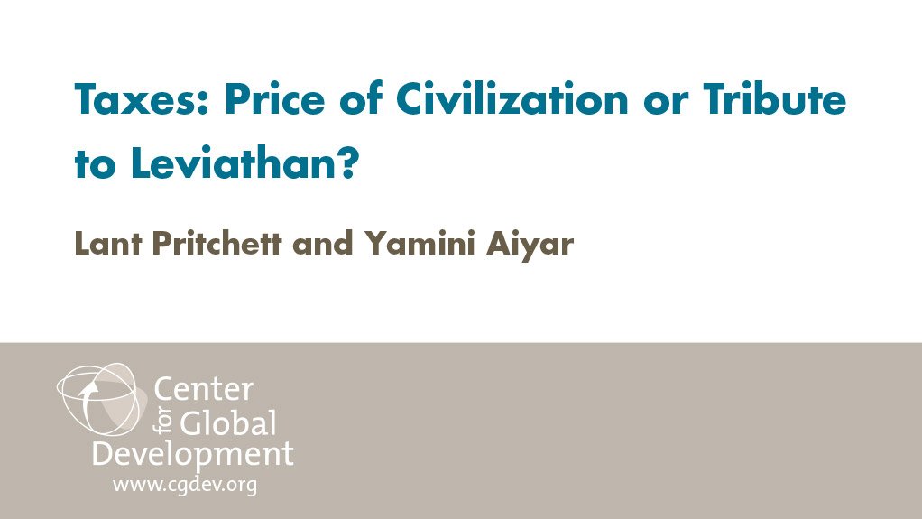 Taxes: Price of Civilization or Tribute to Leviathan? (September 2015)