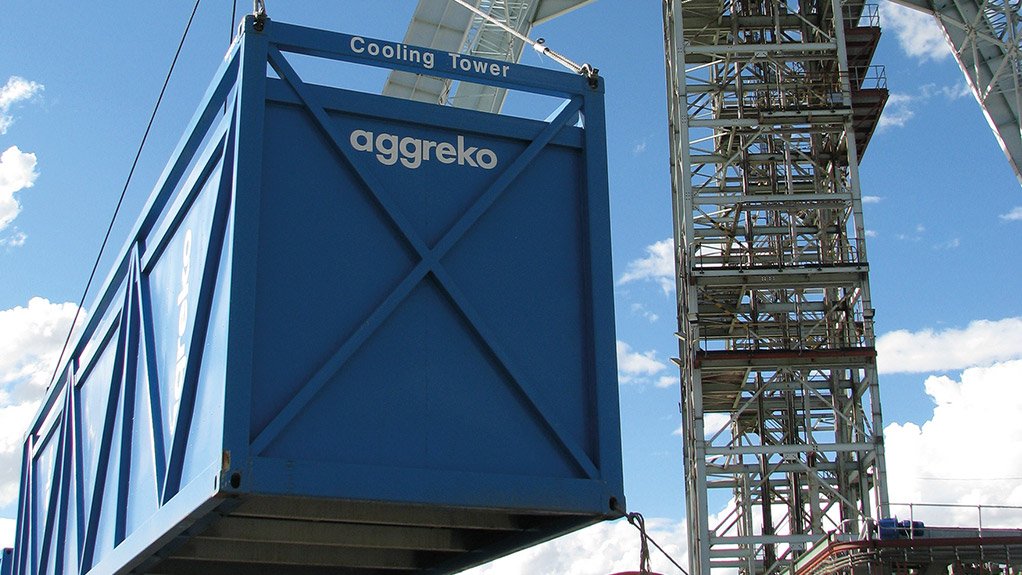 DELIVERING TO PHAKISA MINE Aggreko provided a solution with a fully integrated, turnkey cooling package, which effectively bridged the gap until a permanent cooling package was installed 