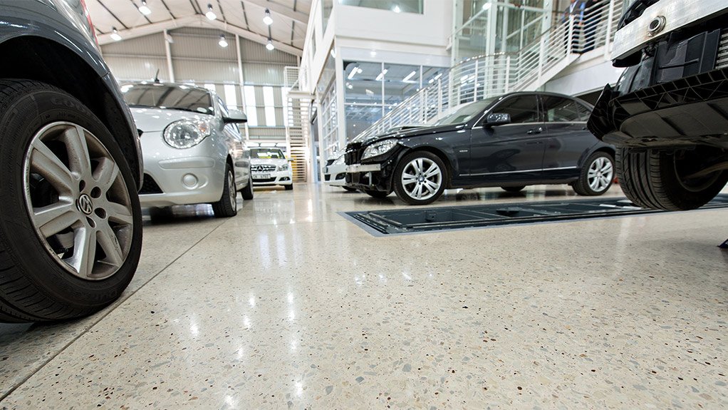 Beautiful Lafarge Arteviatm Floor Solution For Cape Town Panelbeaters