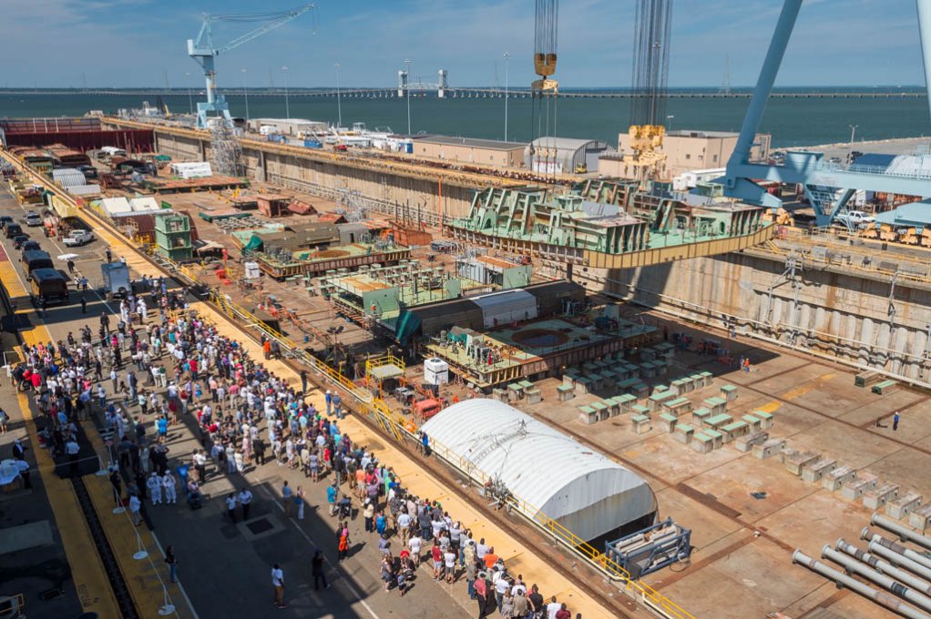 John F. Kennedy (CVN 79) keel laying