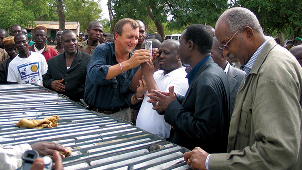 Dr Mark Bristow at Randgold's Tongon mine in West Africa 