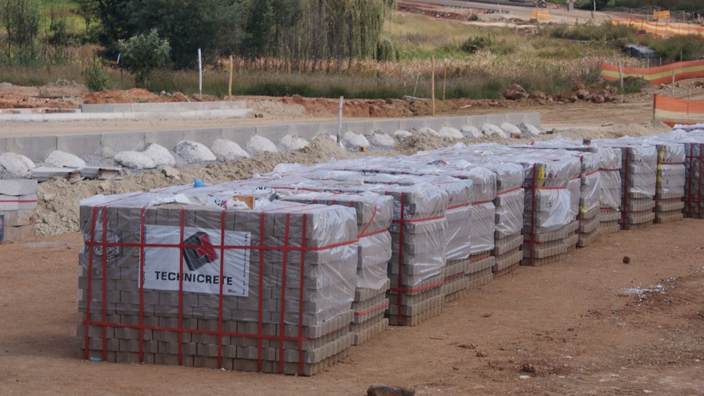 MAJOR SUPPLIER Technicrete ISG has been supplying its DZZ paving bricks for the Centenary road expansion project in Modderfontein