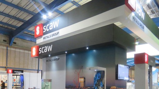 PUTTING IT OUT THERE Scaw Metals' stand at BAUMA CONEXPO AFRICA 2015
