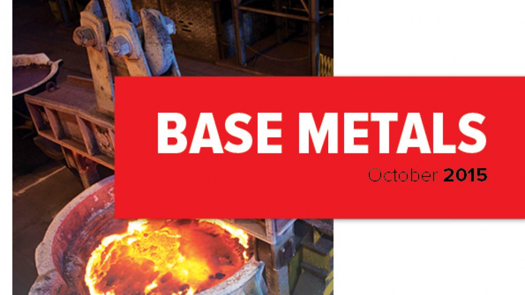 Creamer Media publishes  Base Metals 2015: A review of Africa's base metals sectors research report