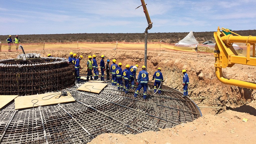 WIND TURBINE FOUNDATION
The Loeriesfontein wind farm is expecte to be completed by 2017