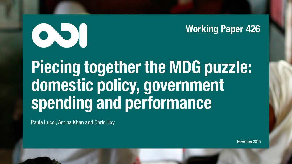 Piecing together the MDG puzzle – domestic policy, government spending and performance (Nov 2015)