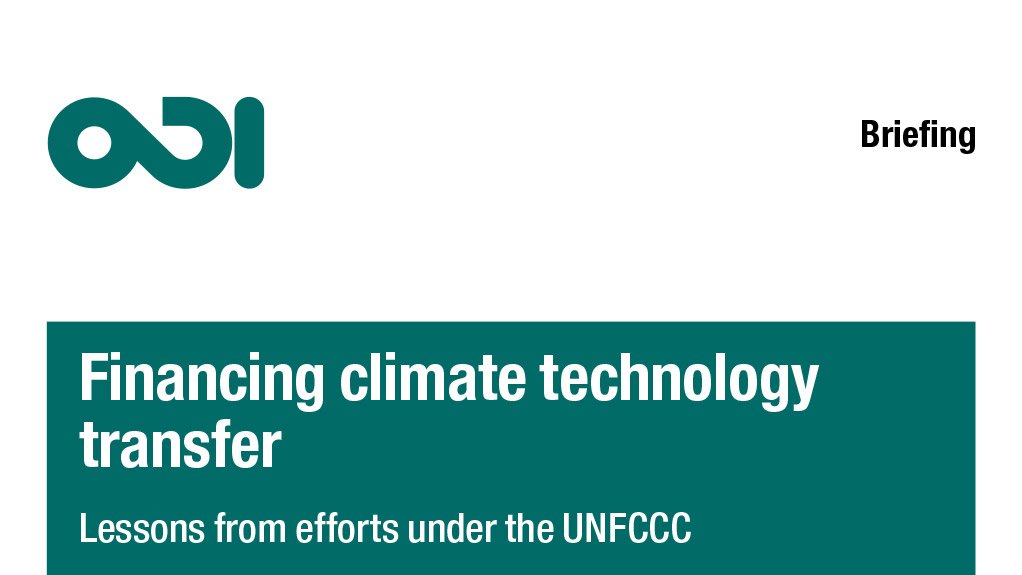Financing climate technology transfer (Nov 2015)