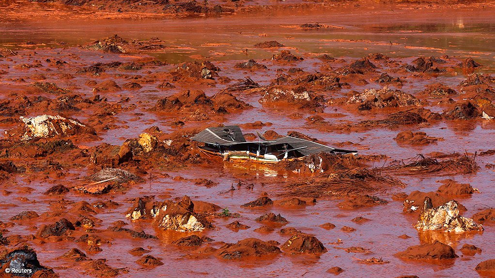 Mining's mess exemplified by this slimes dam disaster in Brazil.
