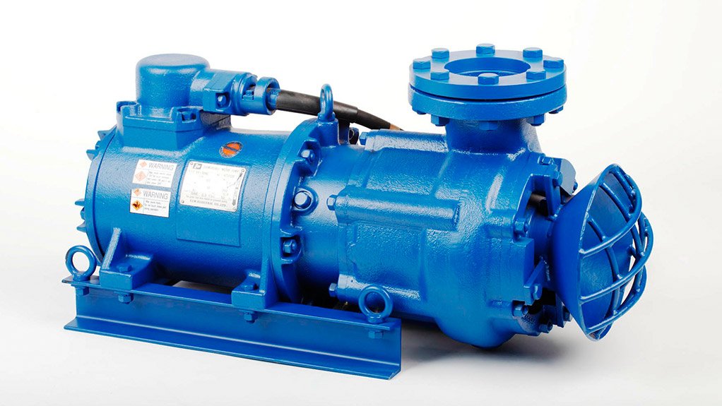 LOCAL OFFERING Standard material pumps are manufactured at the company’s Wadeville factory in Germiston, Gauteng