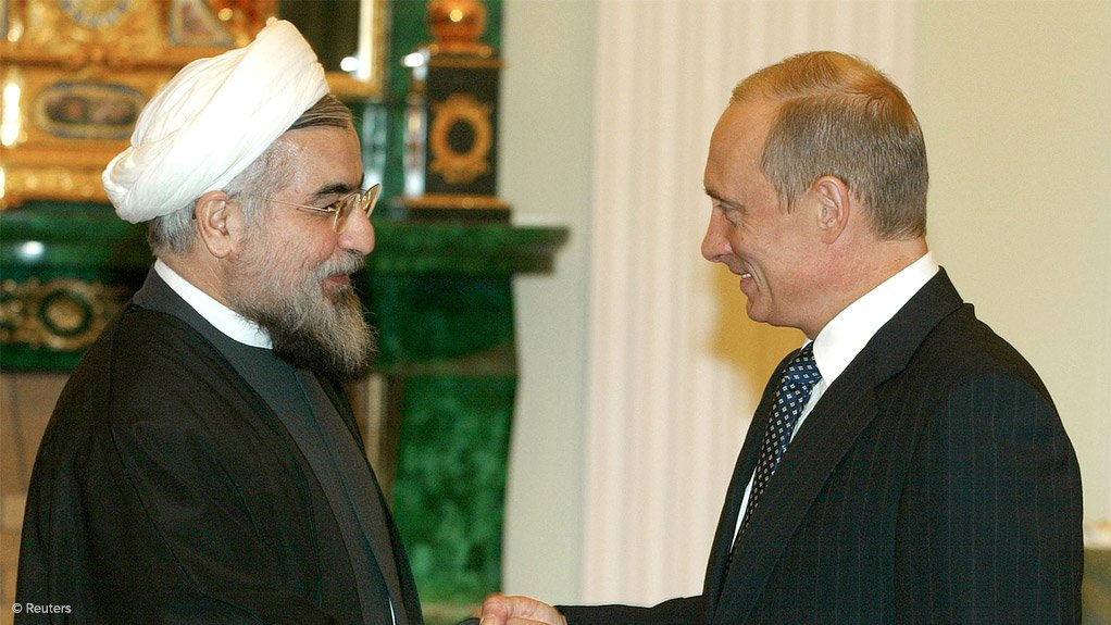 Hassan Rowhani and Vladimir Putin