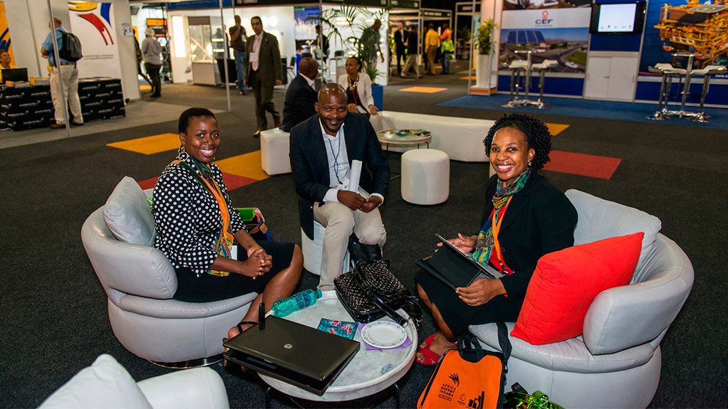 DOING DEALS AND TAKING NAMES The Africa Energy Indaba is a great place to liaise with potential clients and create new partnerships