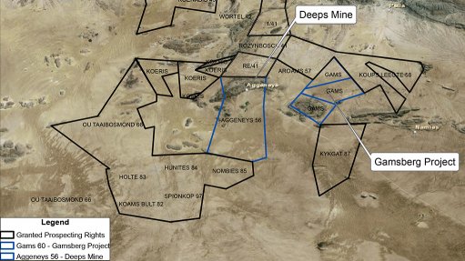 Explorer receives prospecting rights for Northern Cape  zinc, copper, silver and lead tenements