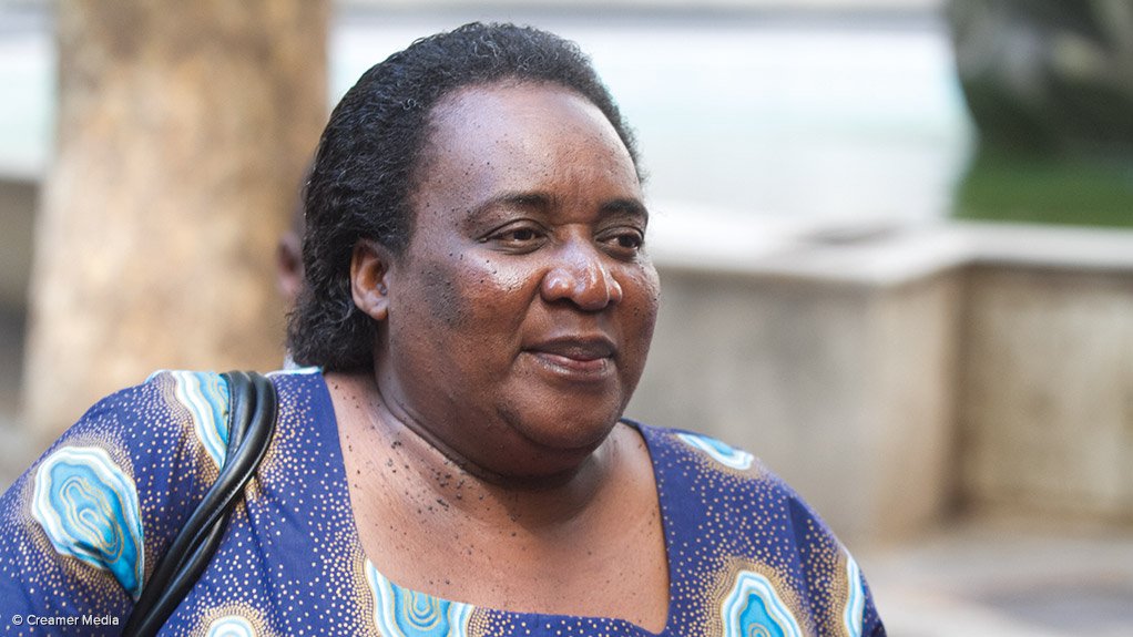 Department of Labour Minister Mildred Oliphant