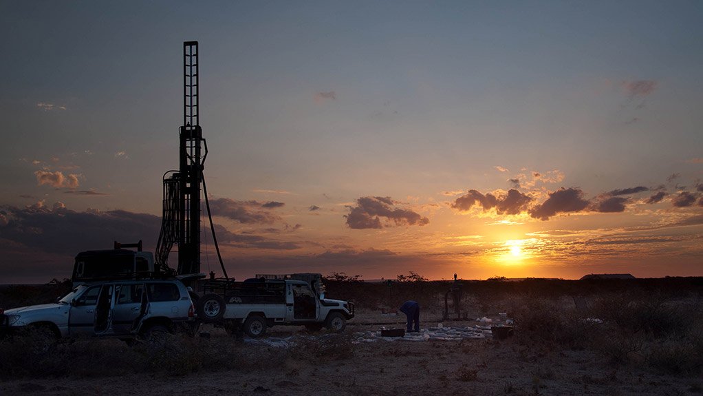 BEFORE SUNSET Several new drill targets were explored in the second phase of large diameter drilling