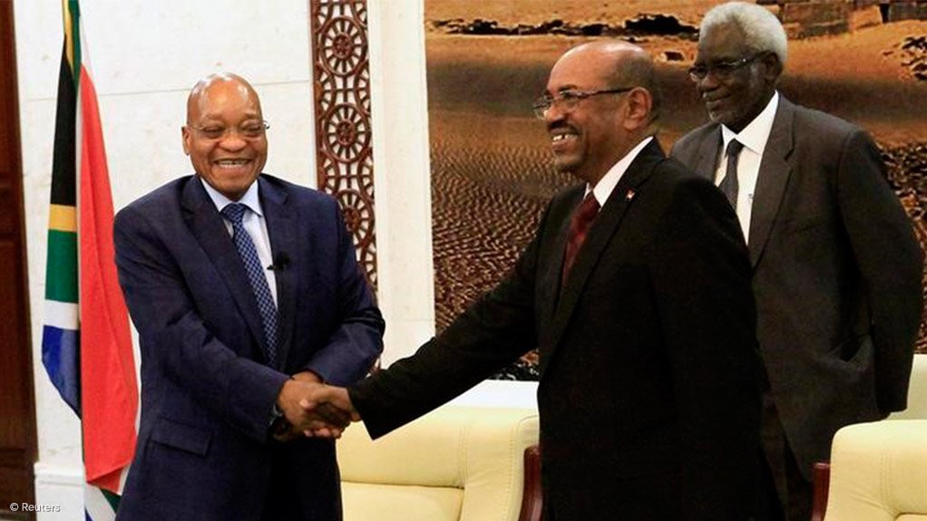 Omar al-Bashir and Jacob Zuma