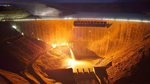 KATSE DAM The Lesotho Highlands Water Project delivers water to South Africa  at an average  rate of 25 m³/s, or 780-million cubic metres of water a year