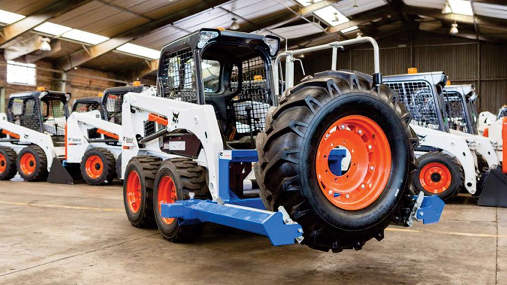 Safe, no fuss tyre handling with the Bobcat Industrial Wheel Mover