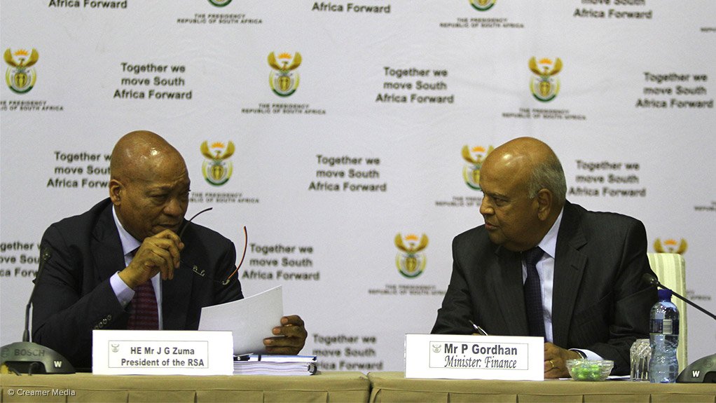 Jacob Zuma and Pravin Gordhan
