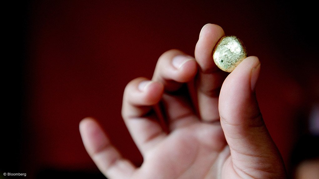 DISCERNABLE MINERALISATION
Visible gold mineralisation of 2 m at 137 g/t were reported for the Namdini project drill holes
