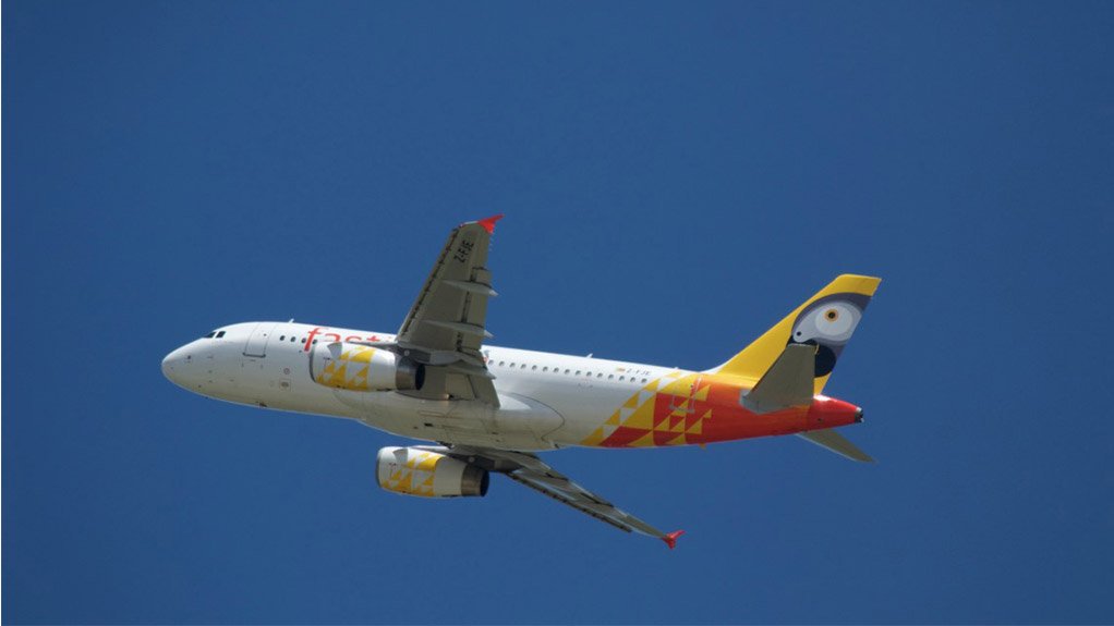 An Airbus A319 of fastjet