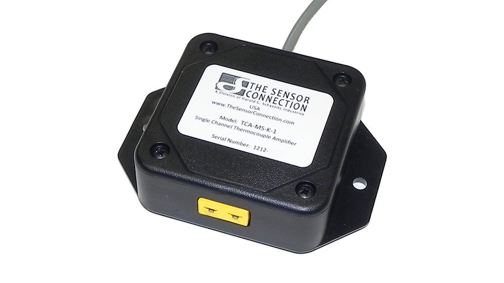 Compact Fast Response Type K Thermocouple Amplifier Signal Conditioner Module by The Sensor Connection LLC a division of Harold G. Schaevitz Industries LLC