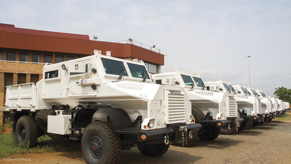 WEAPONS PLATFORM
The double-cab Casspir NG 2000 can accommodate various weapons systems 
