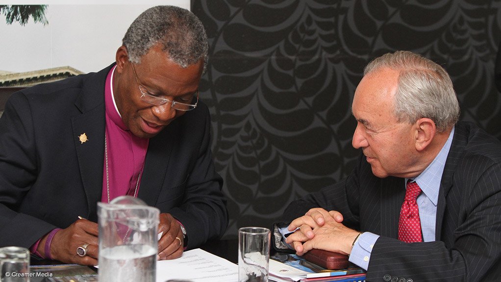 Archbishop Thabo Makgoba and Richard Goldstone
