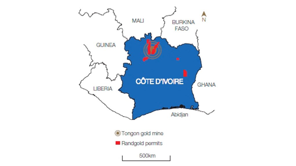 Map showing Côte d’Ivoire.