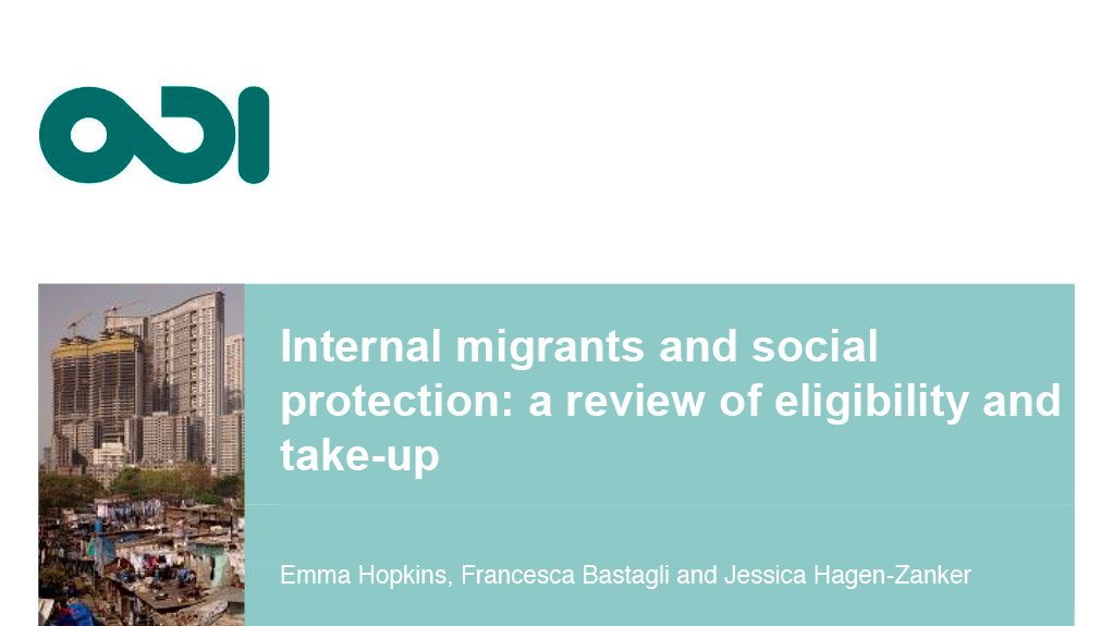 Internal migrants and social protection: a review of eligibility and take-up (April 2016)