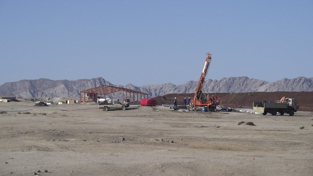 DRILLING DEVELOPMENTS The contracted Diamec rig at the Namib project continues to be used for longer drill holes, while the company’s Kempe drill continues with shallower infill and extension targets 