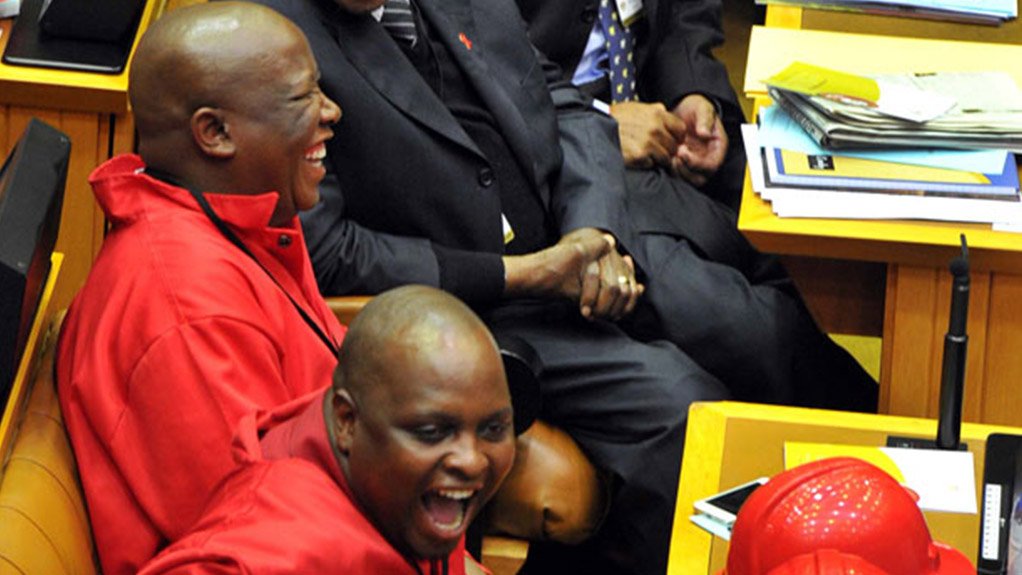 EFF ejected from Parliament after refusing to let 'illegitimate' Zuma speak