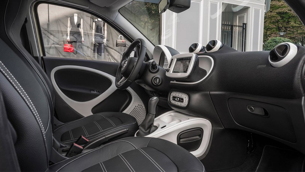 Inside the Smart. As with the body colours, customers have a wide range of colour options