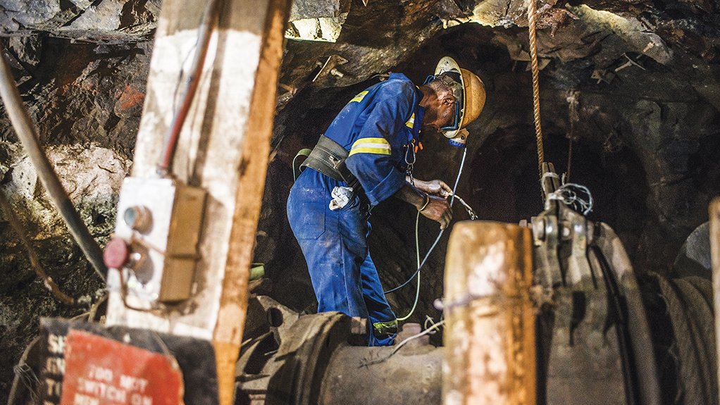  	NOT IMMUNE Metals prices have also fallen. A miner is pictured at work in Konkola Copper’s Nchanga mine, in Zambia