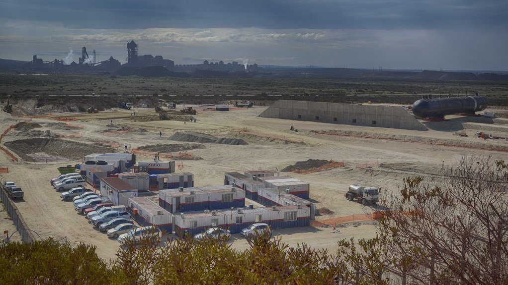 STORAGE FACILITY
Sunrise Energy’s liquid petroleum gas storage facility under construction in Saldanha Bay, in the Western Cape

