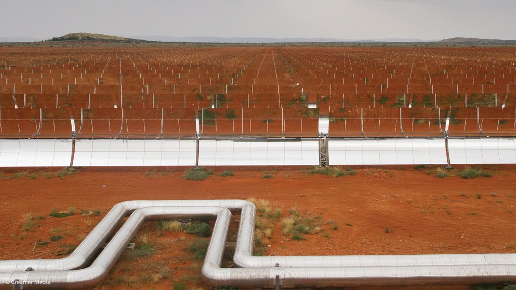 The red earth of the Northern Cape reflecting of Bokpoort's solar collectors