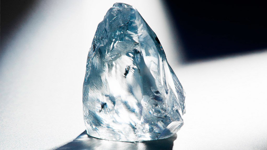 The 122.52 ct rough diamond from which the Cullinan Dream was cut