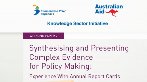 Synthesising and presenting complex evidence for policy-making (May 2016)