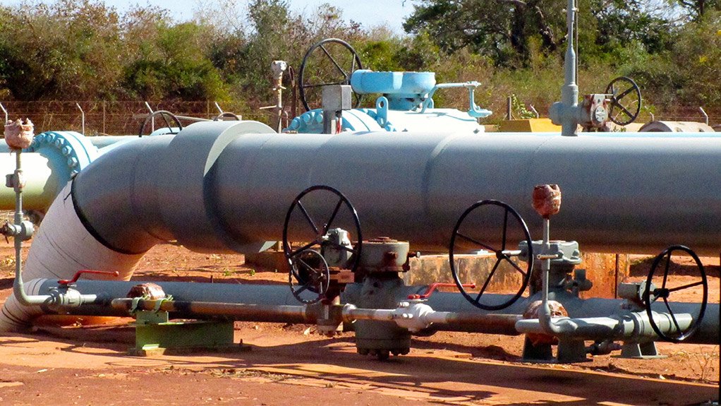 The start of the pipeline from Mozambique to South Africa