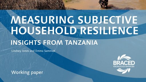 Measuring subjective household resilience: insights from Tanzania (June 2016)
