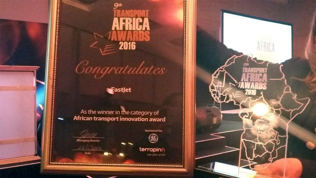 Fastjet once again wins Transport Africa’s Innovation Award