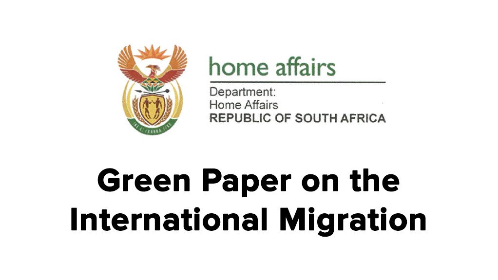  Green Paper on International Migration (June 2016)