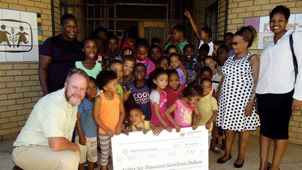 Wacker Neuson opens its heart to needy children in Africa