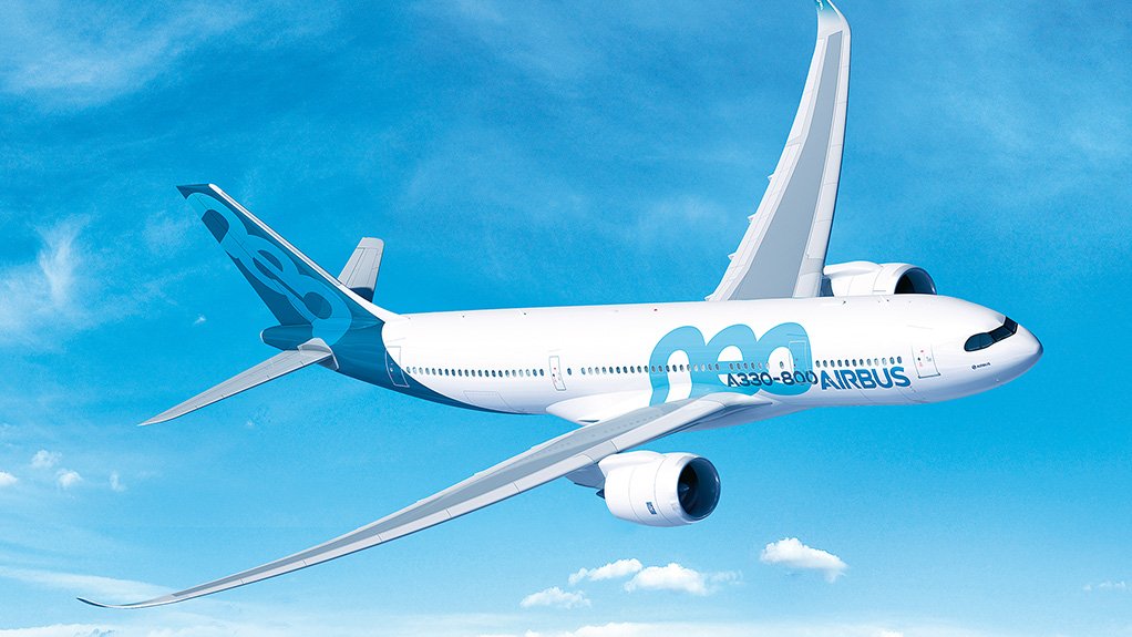 RE-ENGINED, REFINED: An artist’s impression of the A330-800 version of the A330neo, clearly showing the wingtip sharklets which extend the wingspan