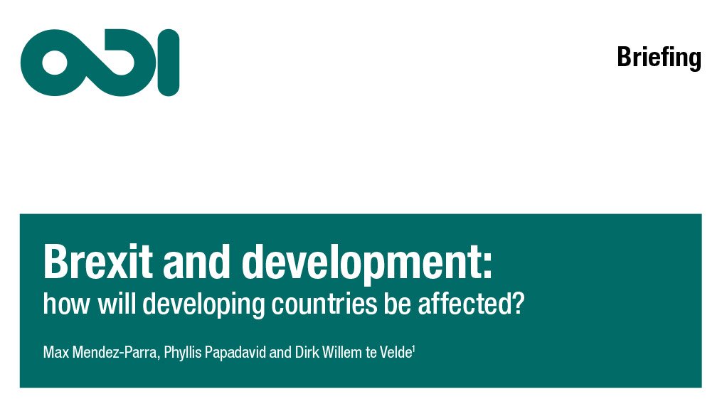 Brexit and development: how will developing countries be affected? (July 2016)