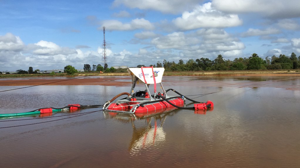 The SlurrySucker pump is ideal for dredging and cleaning water capture areas where silt or slimes is an issue 