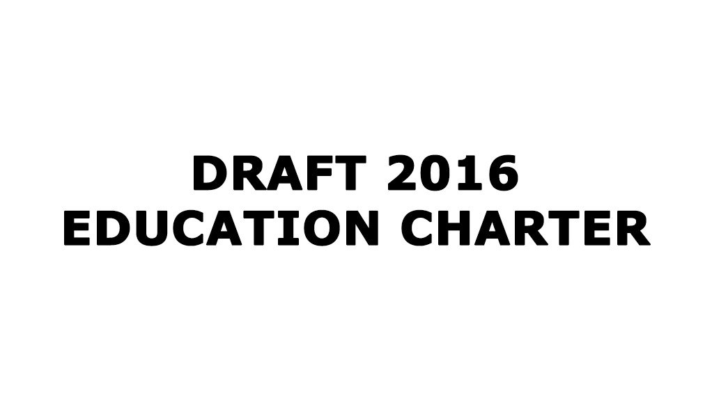 Draft Education Charter (July 2016)