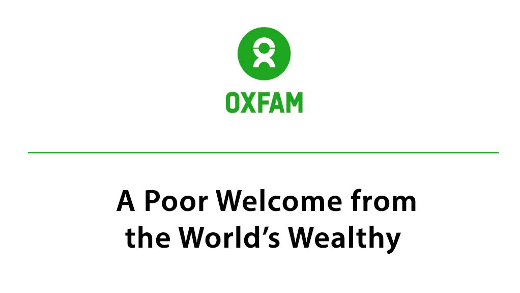  A Poor Welcome from the World’s Wealthy (July 2016)